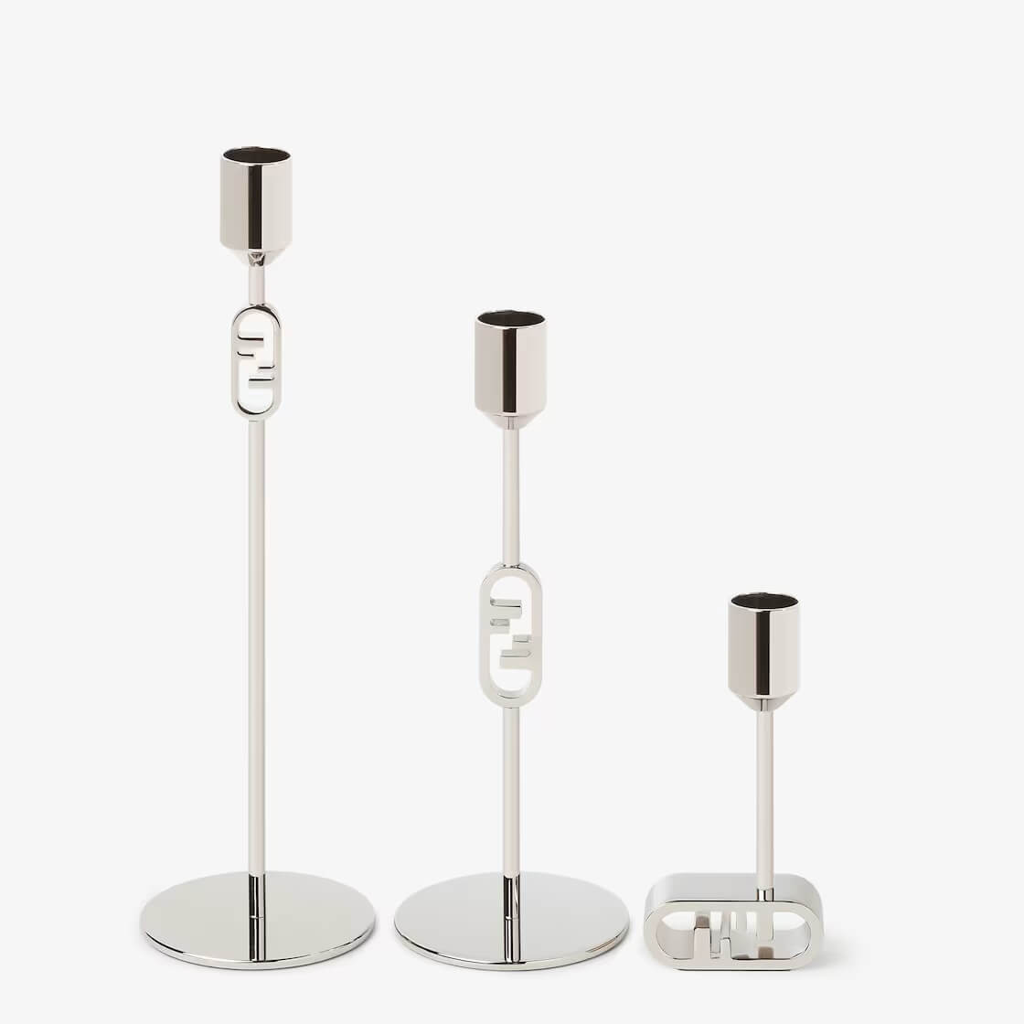 Набор подсвечников Fendi O’Lock Palladium