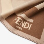 Плед FF Brown and Beige Fendii