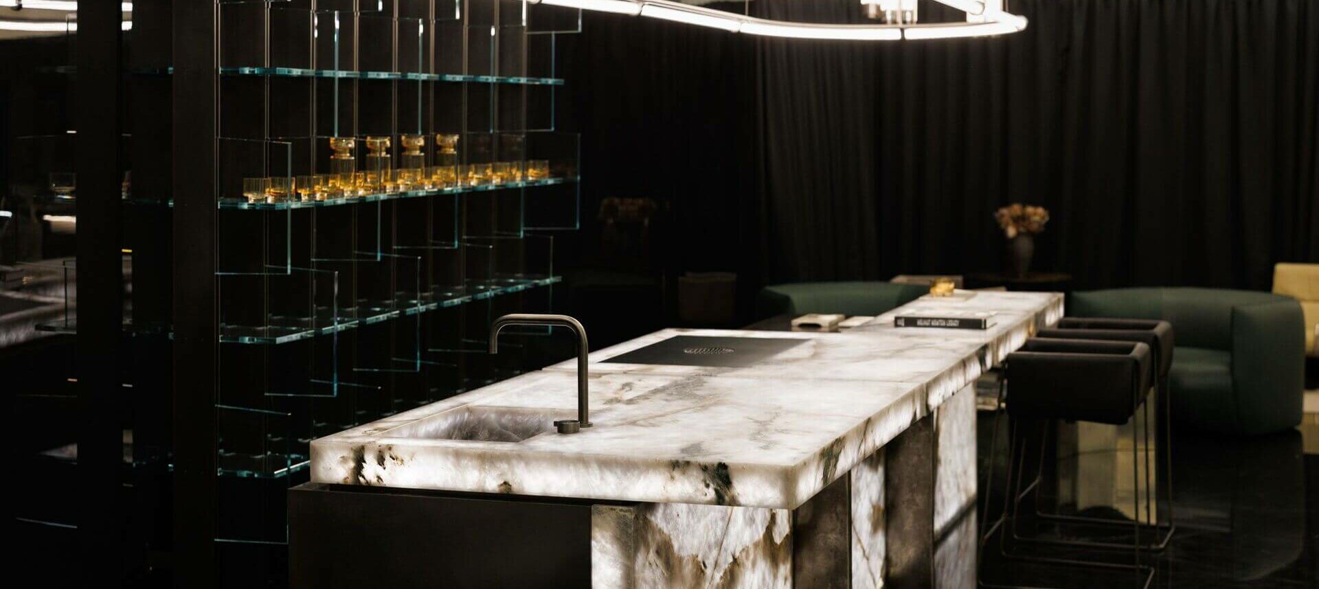 Каменная кухня остров Henge AIR BAR в Москве