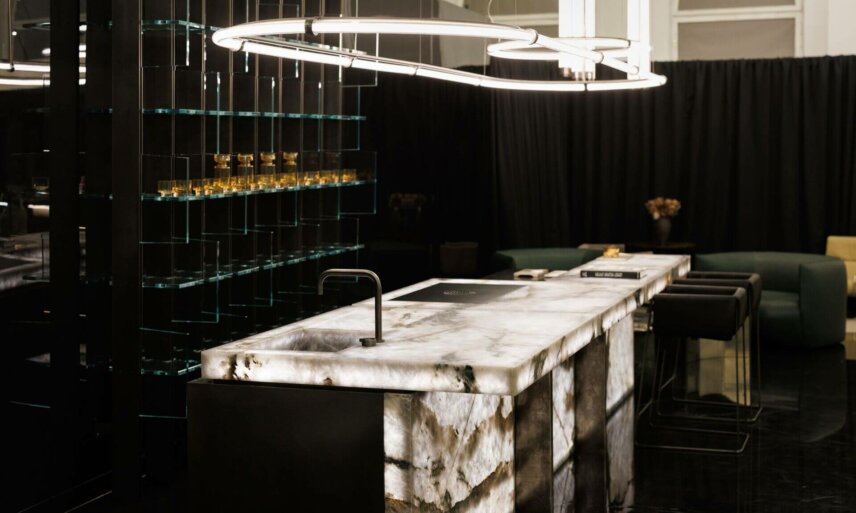 Каменная кухня остров Henge AIR BAR в Москве